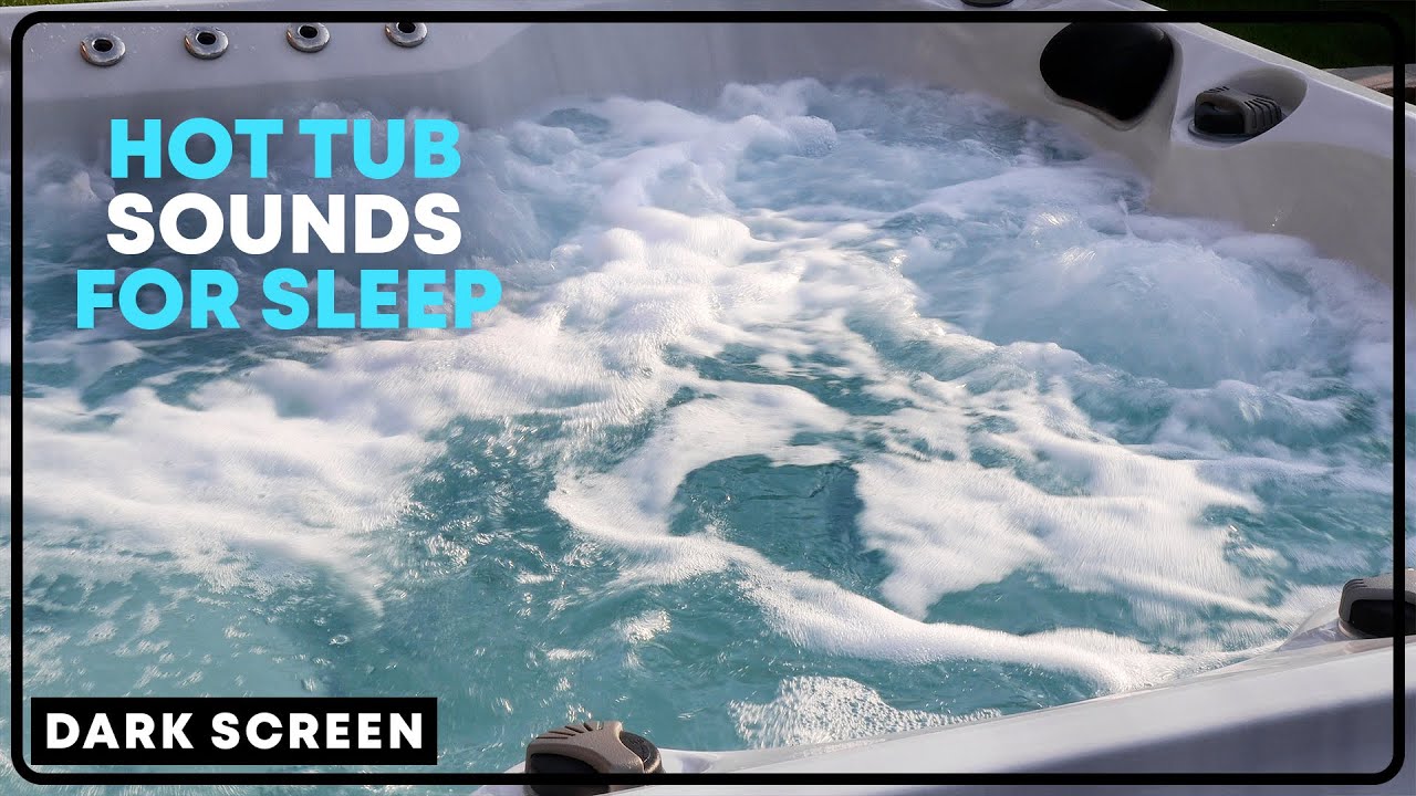 Hot Tub Sounds for Sleep BLACK SCREEN | Hot Tub Sleep Machine