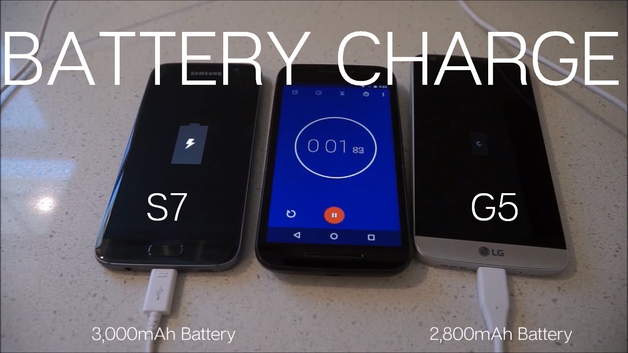 Samsung Galaxy S7 & LG G5 Battery Charge Test
