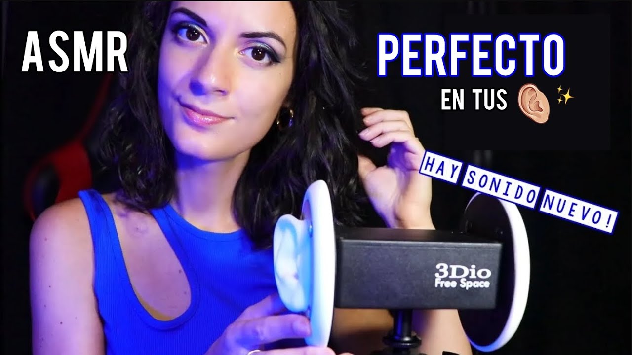 ASMR PERFECTO para Dormir Rápido💙 (Susurros,ear brushing,cupping,tapping etc...)