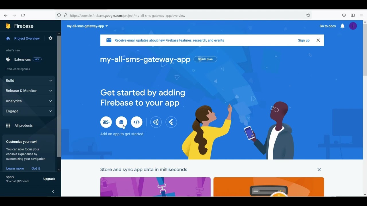 Firebase setup - All SMS Gateway v3