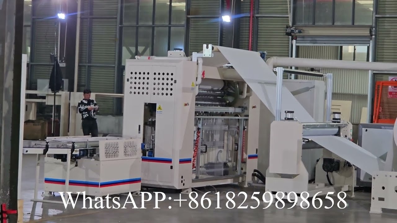 Fully Automatic Feeding N Fold Hand Towel Paper Manufacturing Machine Production Line #papermachine