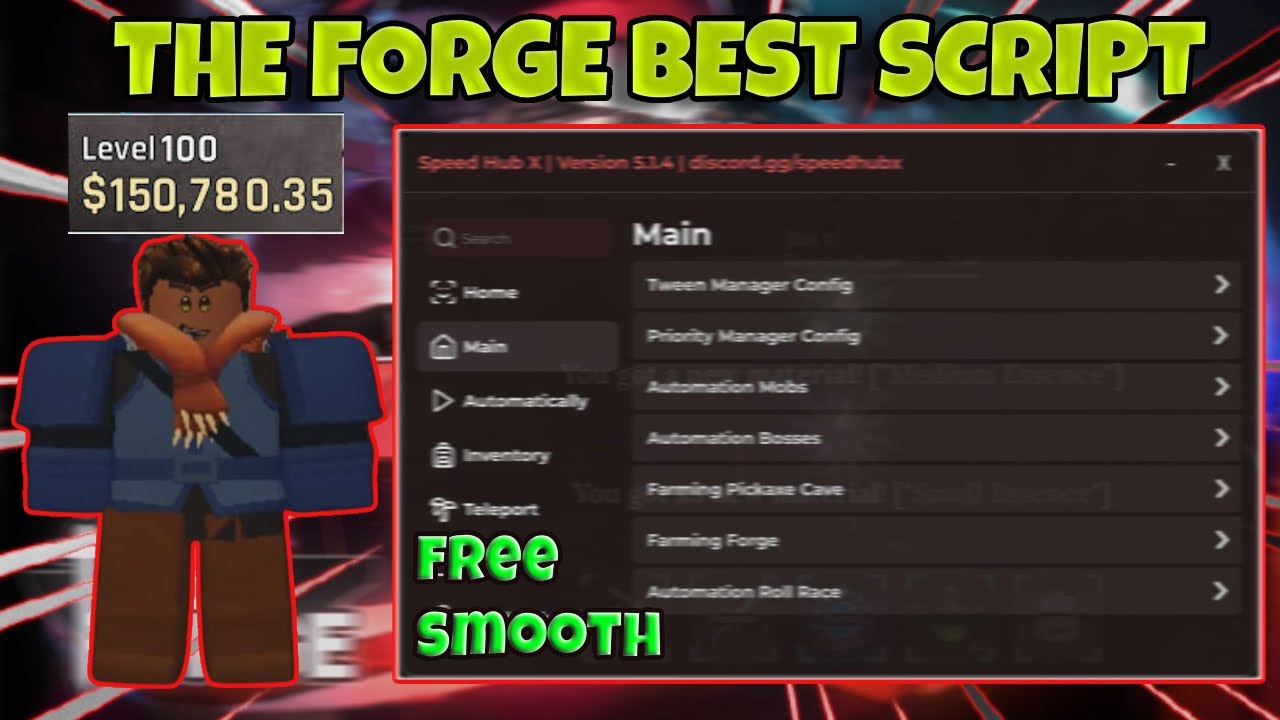 The Forge Script NO KEY — New Update, Dupe Spins, World 3, Instant Forge, Autofarm & More! Mob/Pc