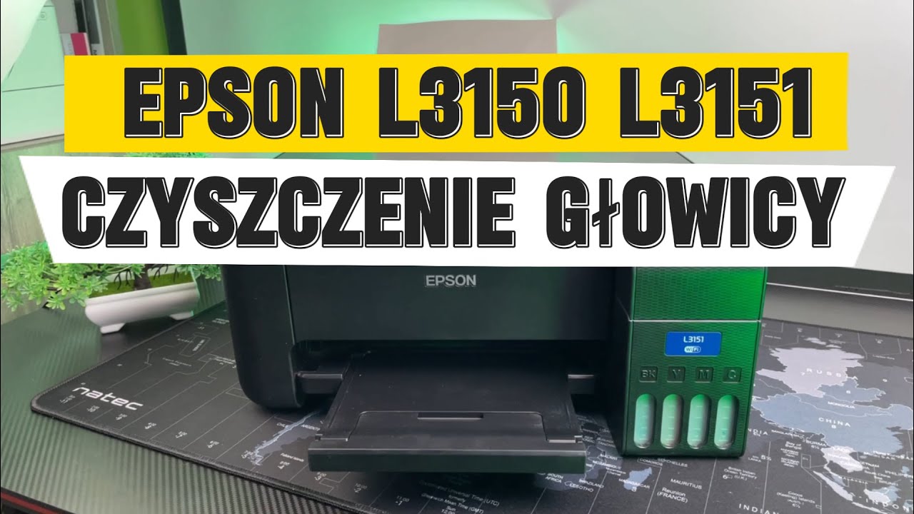 Zawansowane udrożnienie, czyszczenie głowicy w drukarce Epson L3150 L3151