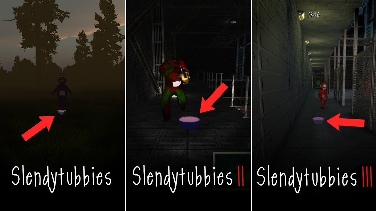 Сравнение режима Collect во всей трилогии Slendytubbies