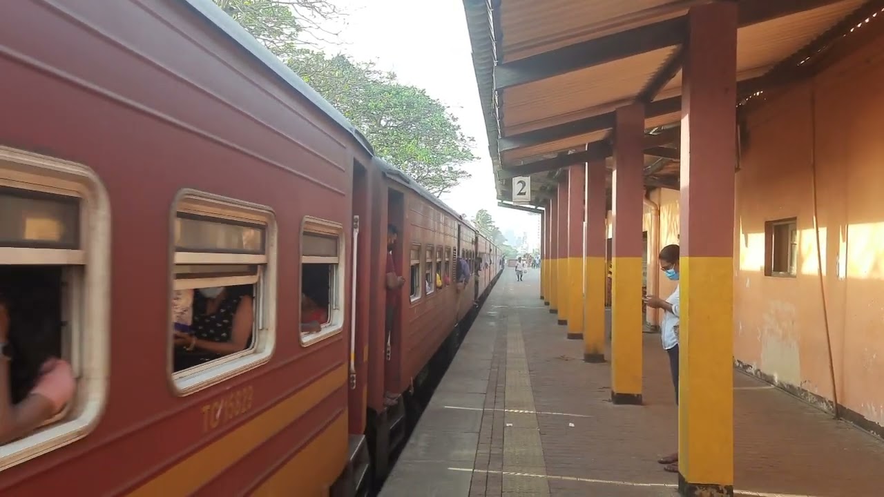 Class M 4 No 750 Chilaw and Puttalam express train Leave from Wellawatte Railway Station