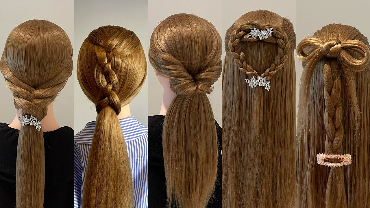 Easy & Quick hairstyles for long hair with braids| 7 ทรงผม ถักเปีย สวยๆ แบบง่ายๆ สำหรับ สาวผมยาว