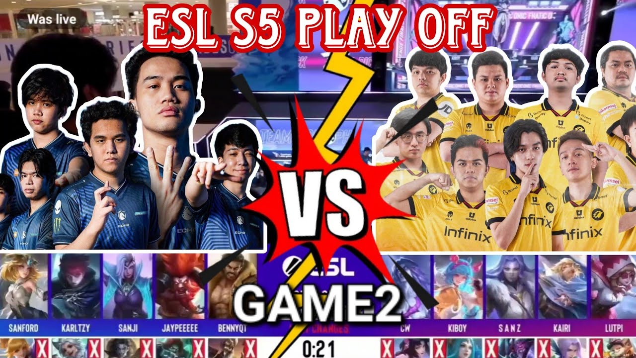 FANATIC ONIC 🇮🇩 VS LIQUID ECHO 🇵🇭 GAME 2 Play off Challenge Finals Snapdragon MLBB  Season5 English