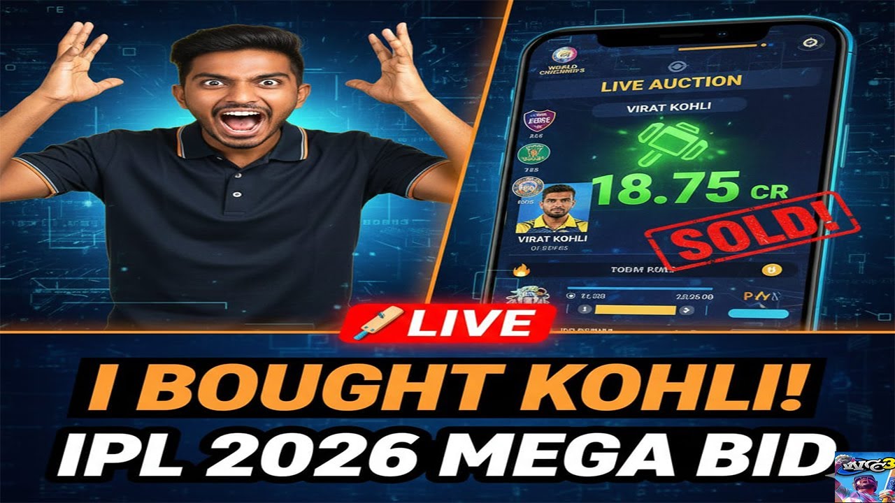 MS DHONI , VIRAT KOHLI in one team? I BOUGHT THE RICHEST IPL TEAM! 😱 WCC3 Auction Live 🏏