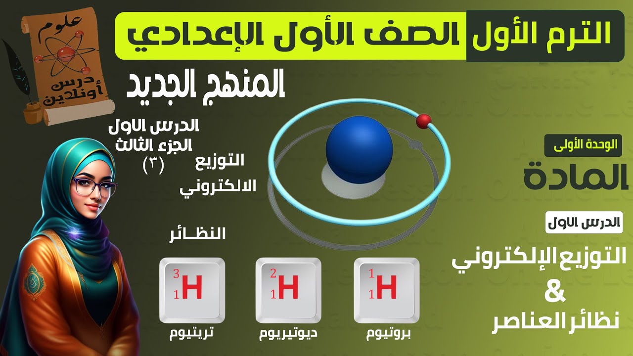 A3 - علوم الصف الأول الاعدادي الترم الأول (2026) المنهج الجديد - الدرس الاول (التوزيع الإلكتروني)