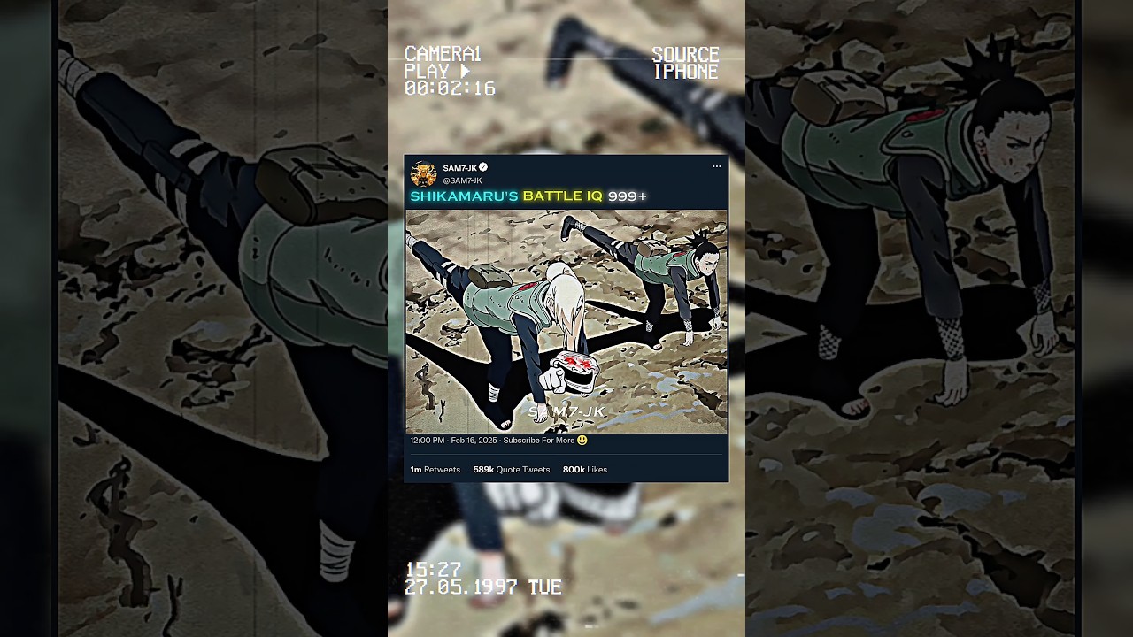 SHIKAMARU'S BATTLE IQ 999+ ☠️