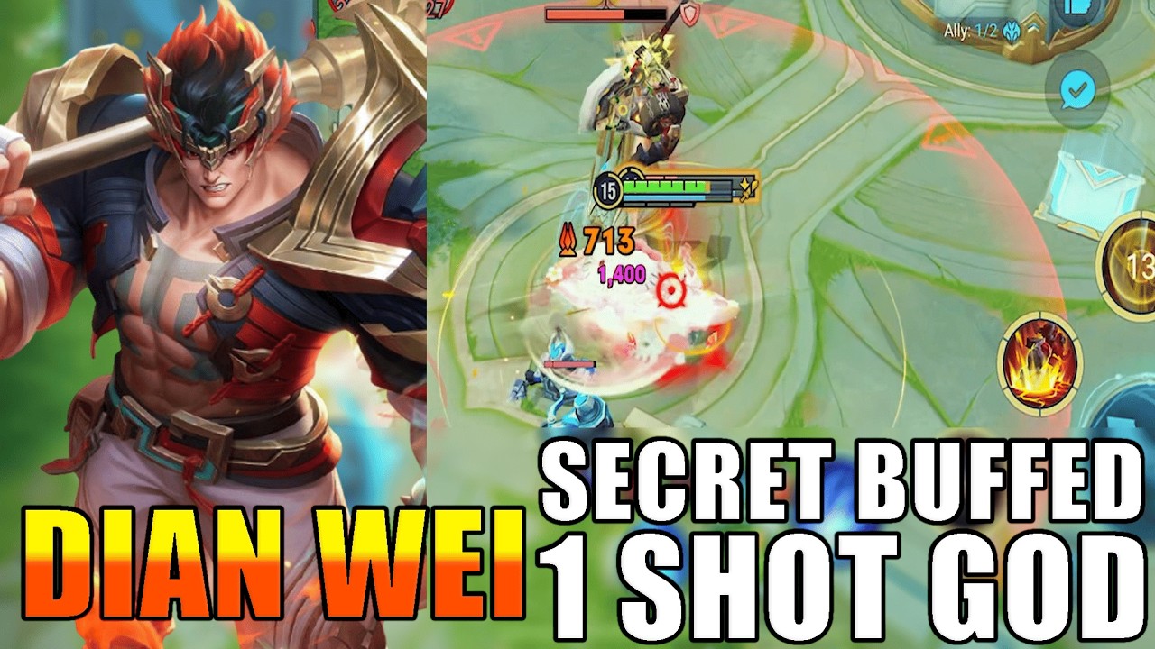DIAN WEI IS STILL OP IN CURRENT META❗TOP BUILD GAMEPLAY❗HONOR OF KINGS ❗2026 ❗ HOK ❗