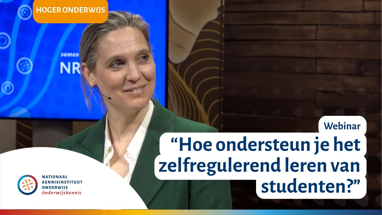 Webinar Zelfregulerend leren: van theorie naar praktijk in het hoger onderwijs