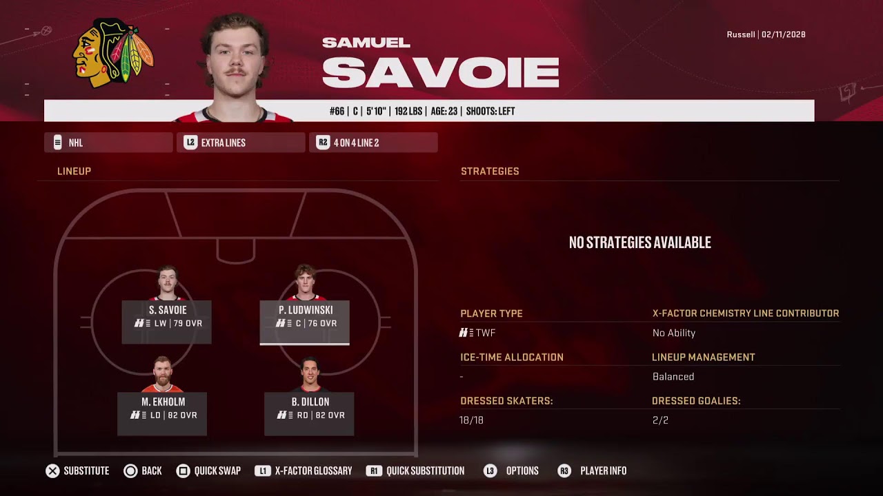 NHL 26' Franchise Mode Blackhawks 28' Season (41-8-3)