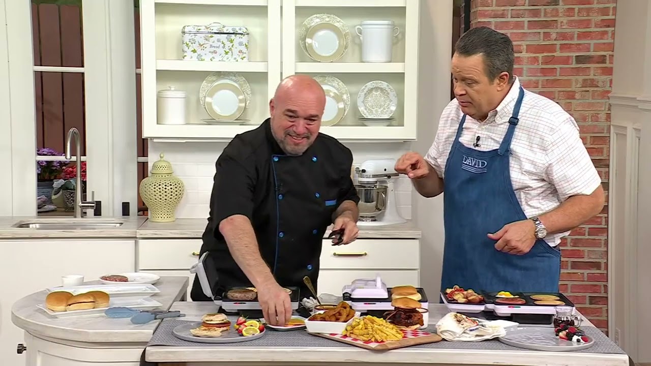 Prepology Triple Breakfast Griddle/Grill Maker on QVC