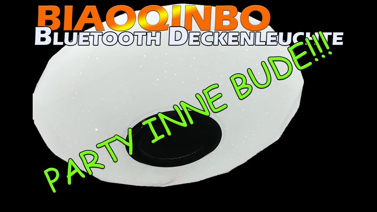 BIAOQINBO 30W LED Deckenleuchte Dimmbar mit Bluetooth Lautsprecher Review