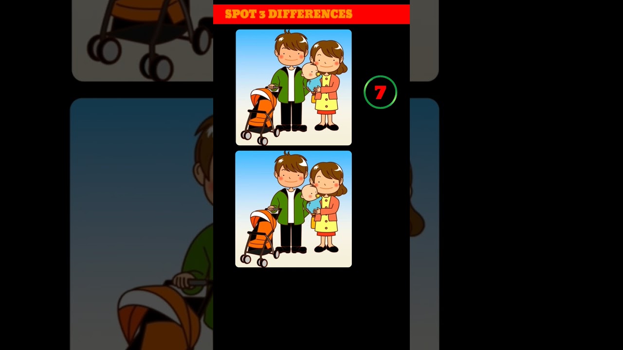 Spot 3 Differences #riddlehunt #spotthediffrence