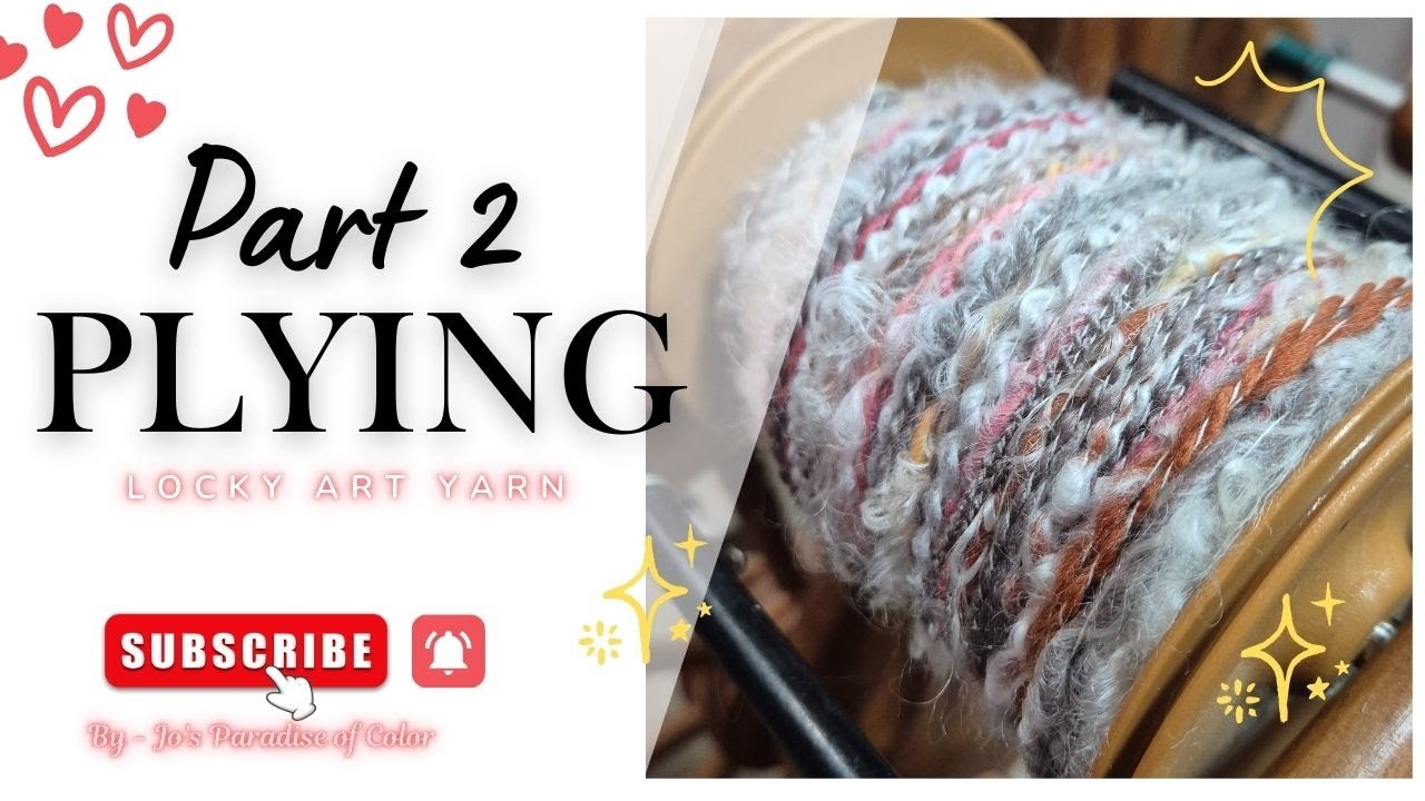 Finishing Outback locky Lush Art Yarn with Mulberry Silk Thread 