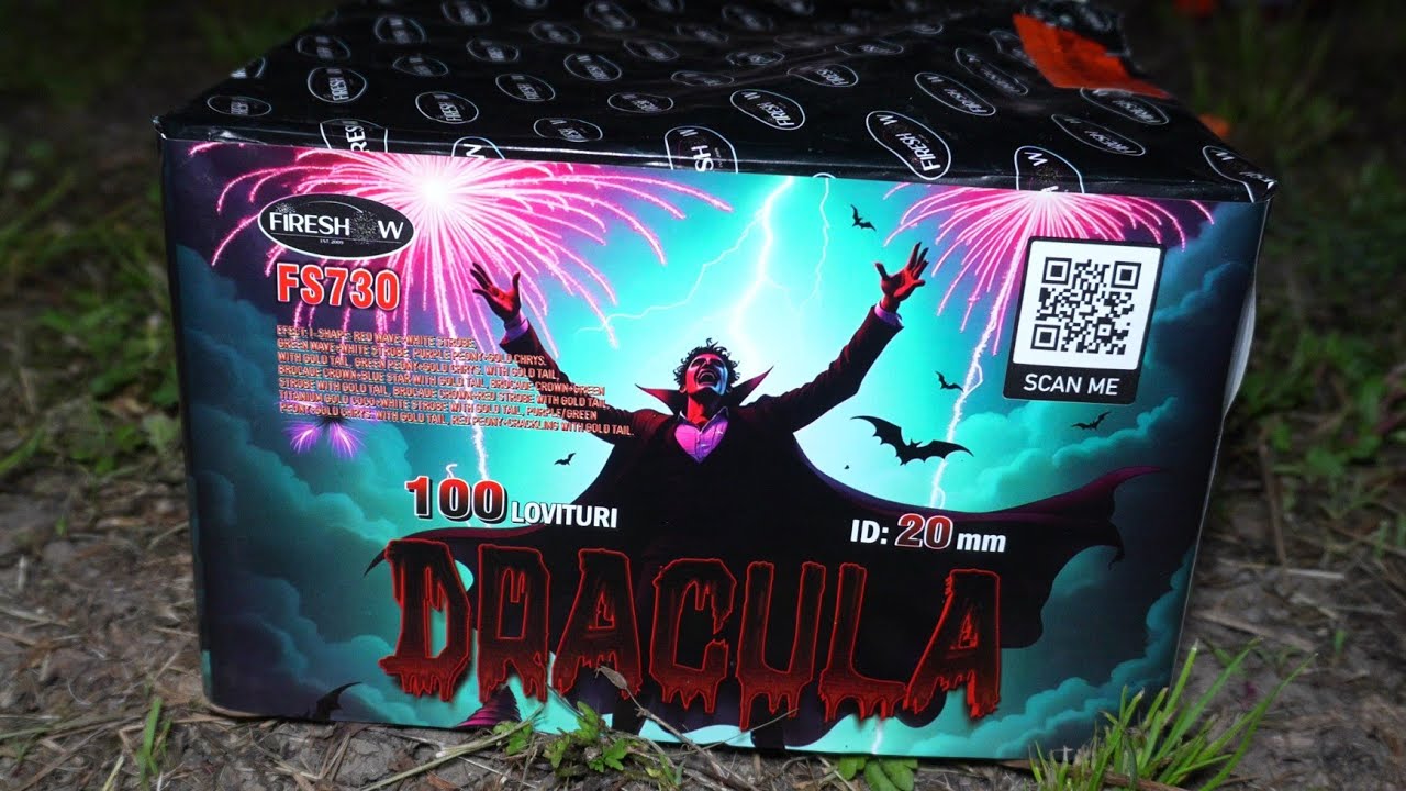 Baterie DRACULA 100 FOC 20mm FIRESHOW - FS730 #fireworks 🎆