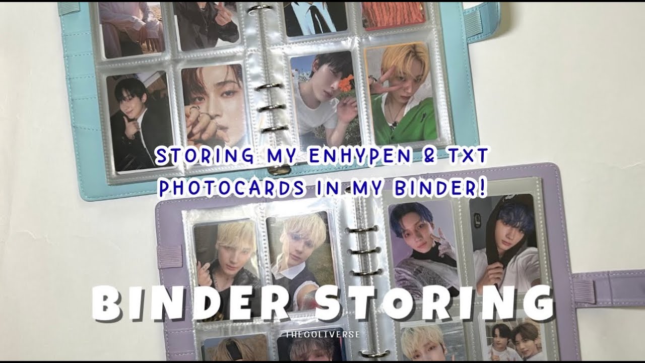 ENHYPEN & TXT Photocards Binder Storing!