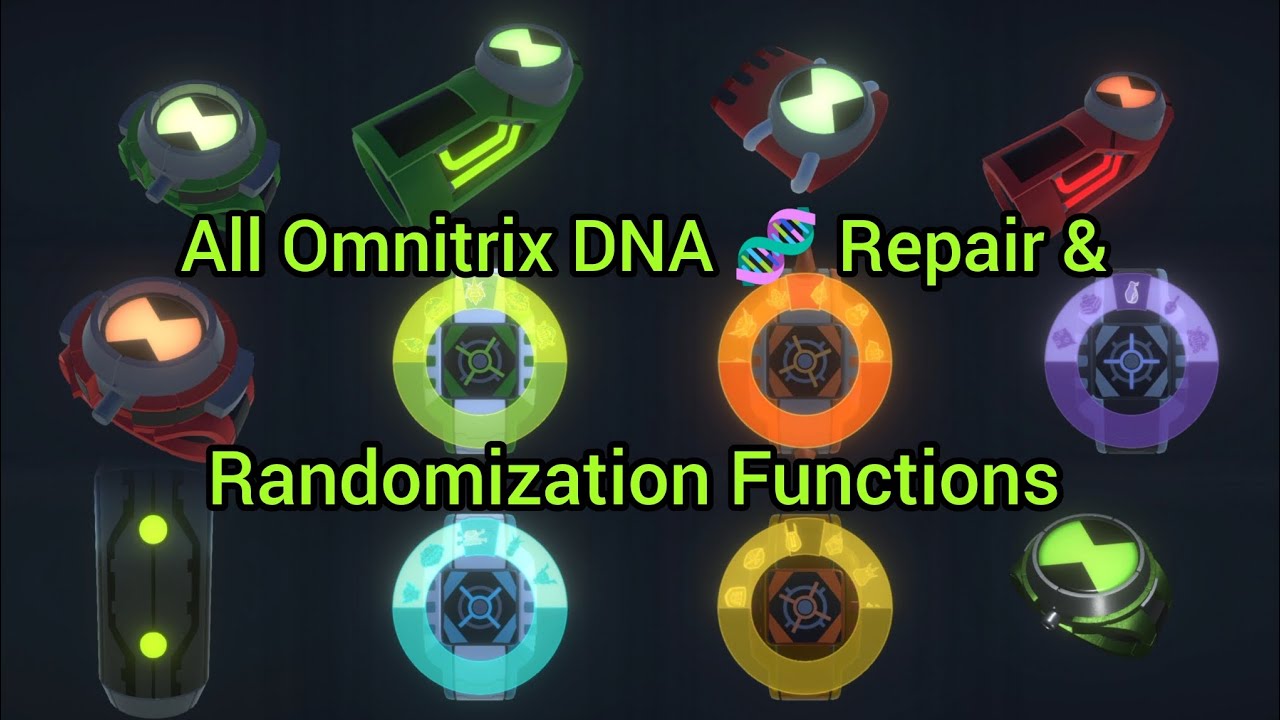 All Omnitrix DNA 🧬 Repair and Randomization function. For my Subscriber @rayyangaming1.120 .