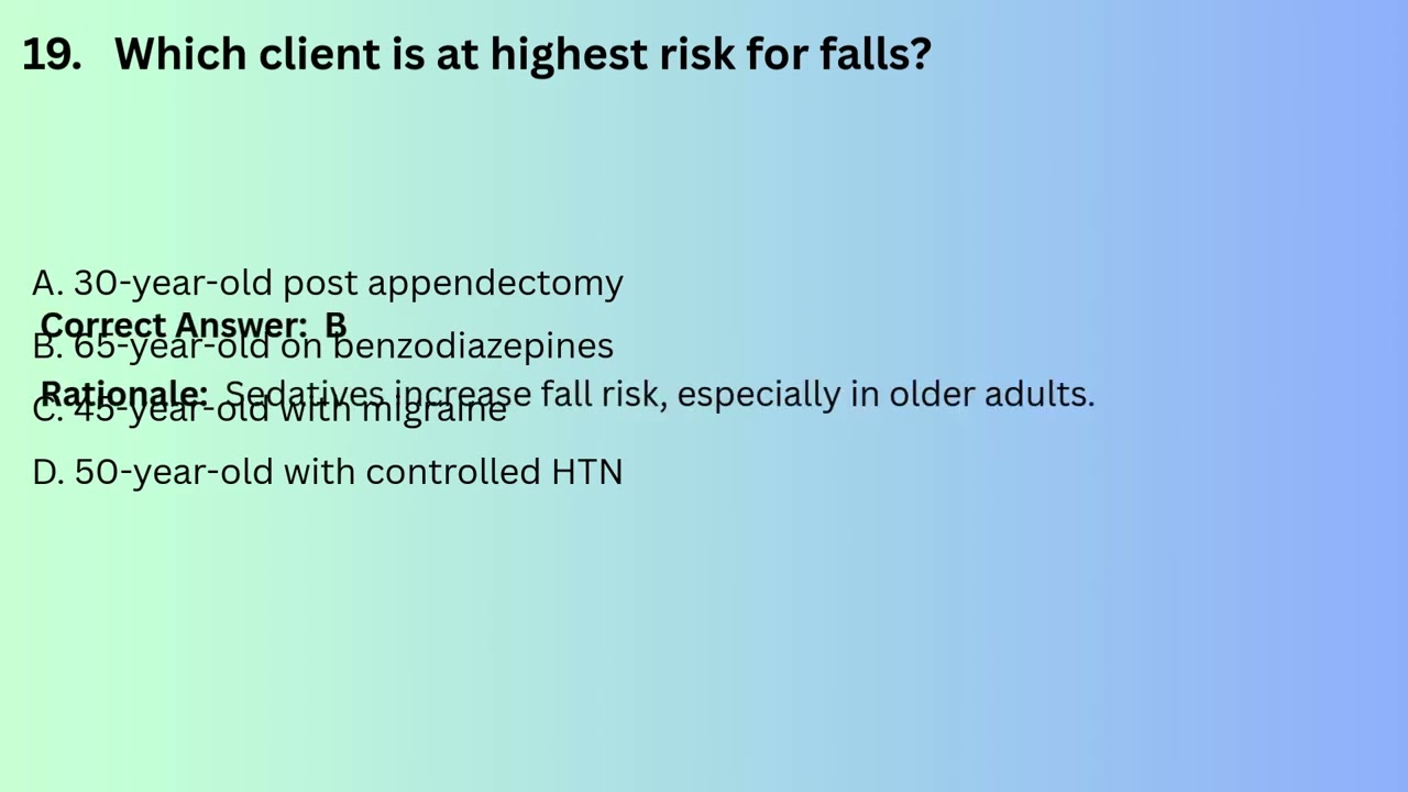 Patient Safety & Risk Reduction: NCLEX-RN Practice Exam