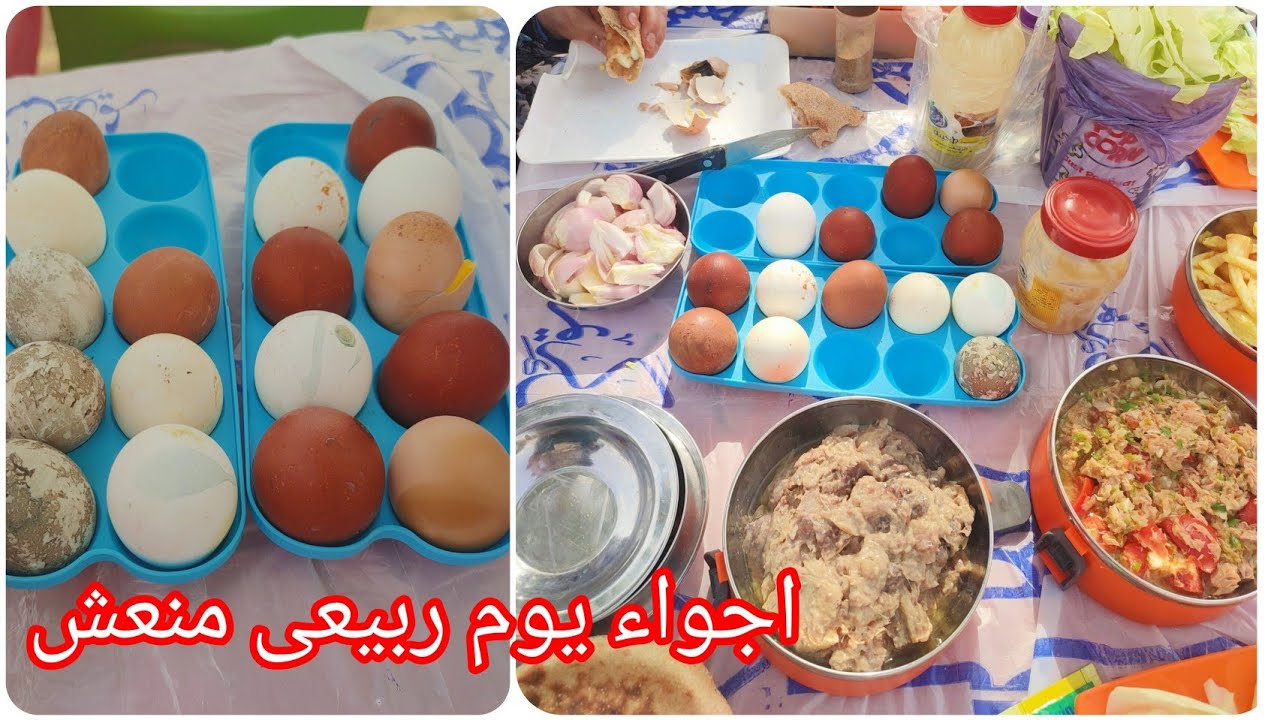استعدادات يوم الربيع ضربنا فسيخ ورنجة وملوحة وعملت احلى سلطة تونة