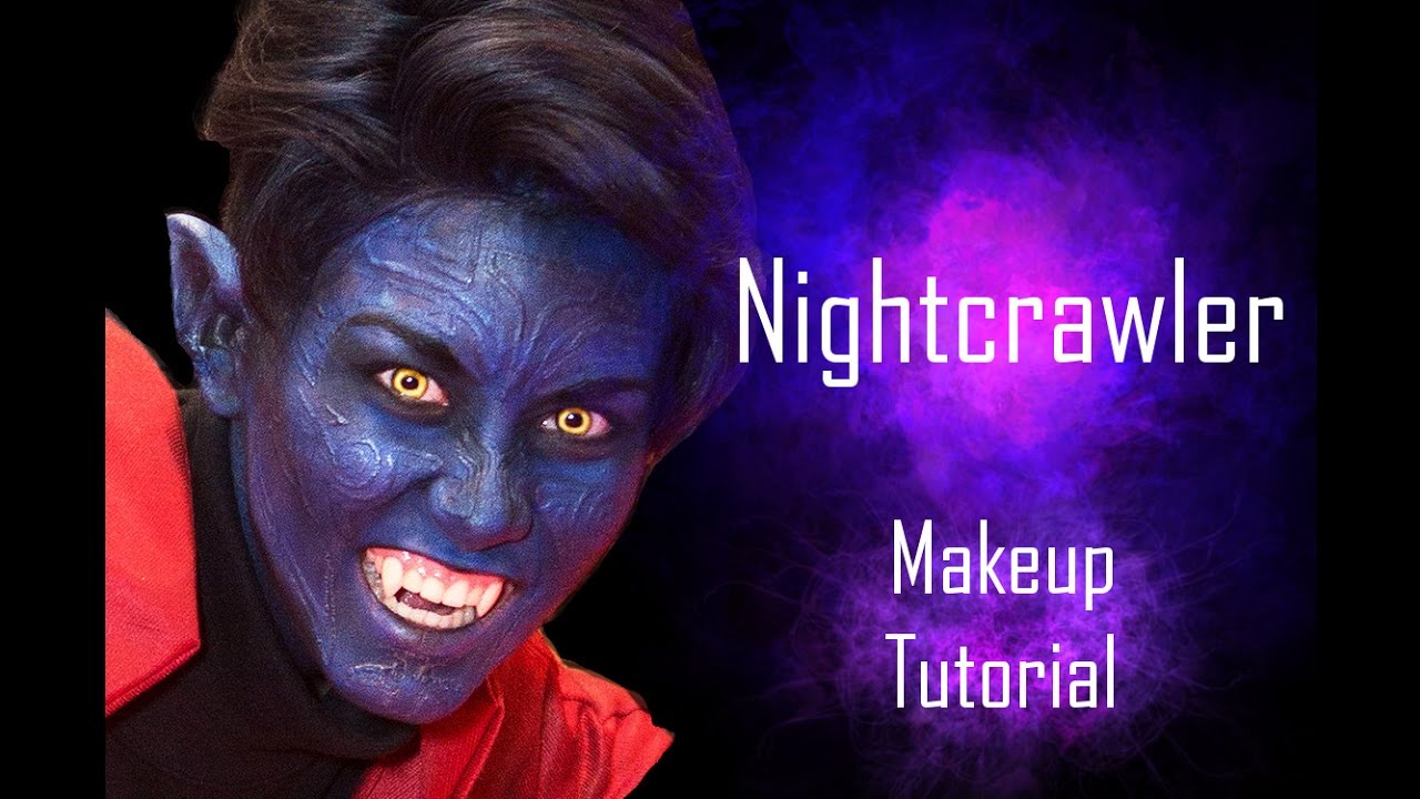 Nightcrawler X-Men Makeup Tutorial/Timelapse