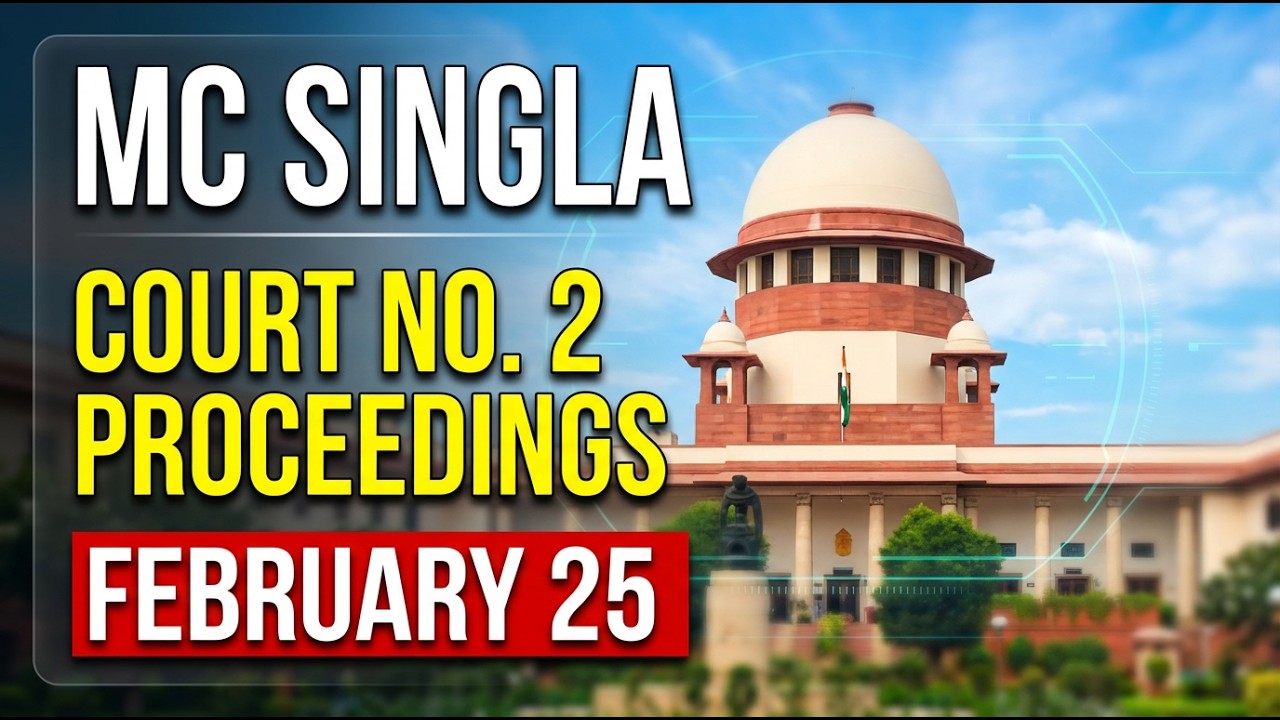 MC Singla Court No 2 Proceedings On February 25 -