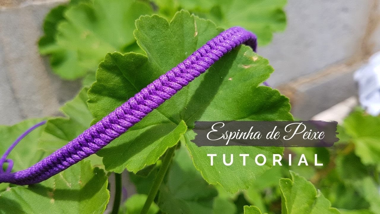 Dede Tutoriais | Espinha de Peixe em macramê #342