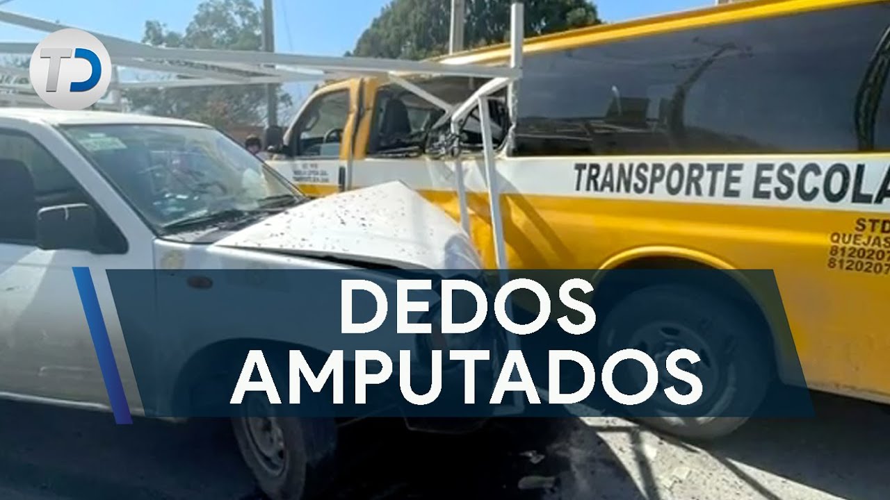 Choque dejó a mujer con dedos amputados y a otra con traumatismo