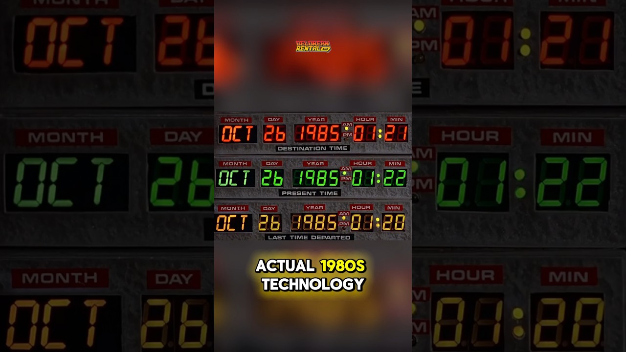 Did you know the Time Circuits in Back to the Future were inspired by REAL 80s technology #shorts