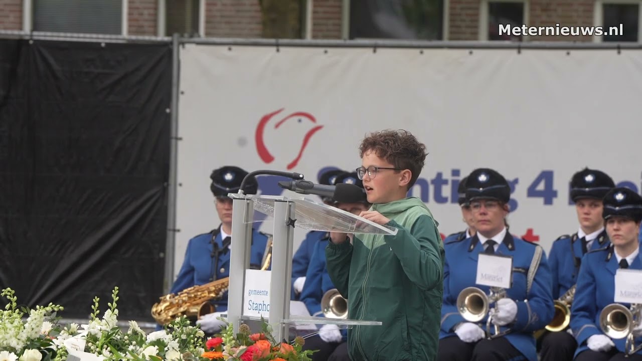 Doden herdenking in Staphorst op 3 mei vanwege zondagrust