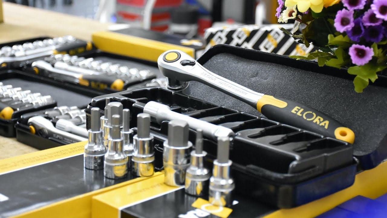 Bộ tuýp lục giác 12 chi tiết từ 4 đến 19mm ELORA 770-KINMK, made in Germany