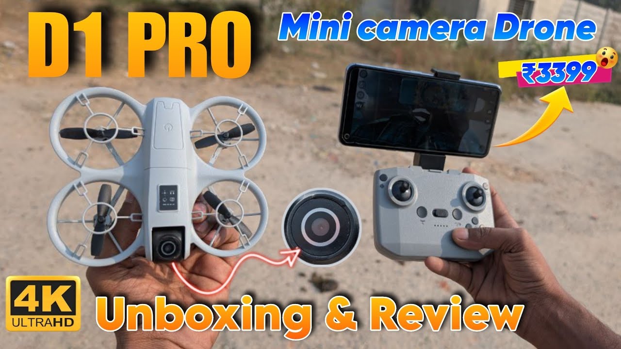 Честный обзор мини-дрона D1 Pro: переворот на 360°, двойная батарея и тест движения камеры | Дрон...