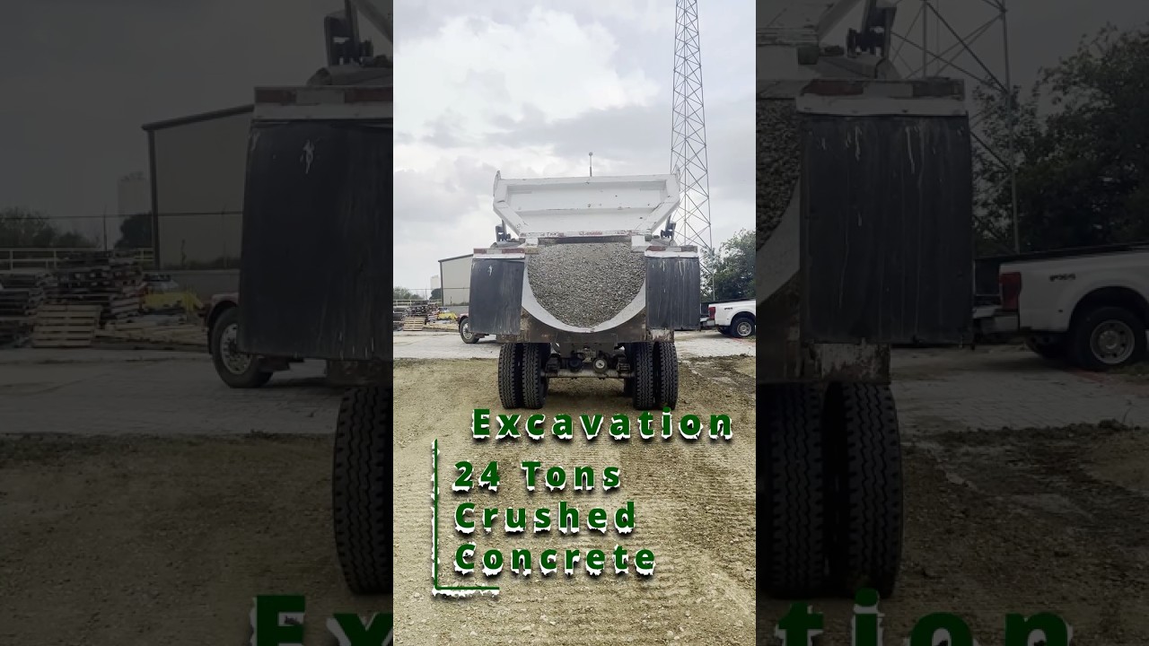 📦 24 Tons of Crushed Concrete DUMPED! | Shipping Container Pad Prep