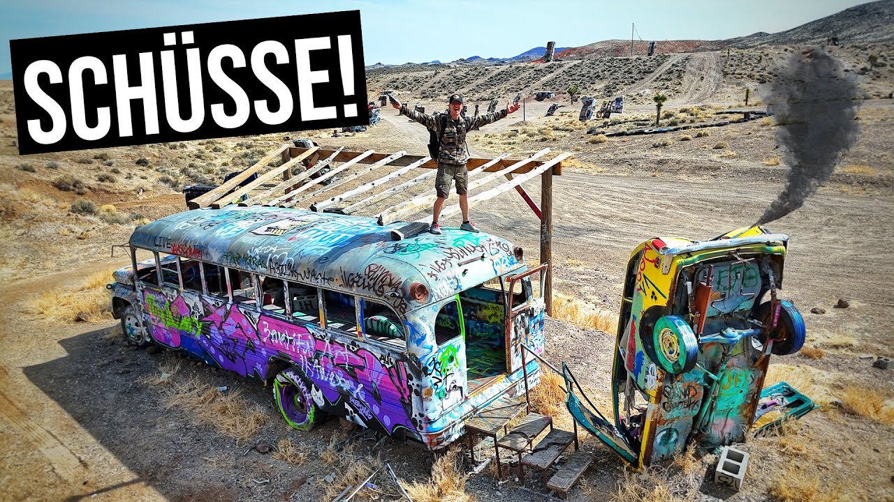 Der gefährlichste Ort Amerikas? Eine Nacht in SLAB CITY! - USA ROADTRIP