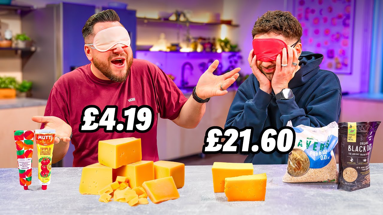 Blind Tasting BUDGET vs PREMIUM Ingredients | Are they worth the extra? | Sorted Food