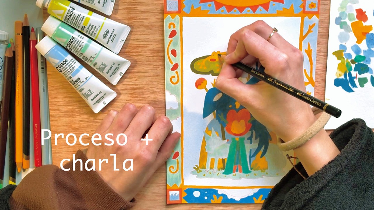 ⟡Proceso de dibujo🌷 + charla ☕⟡