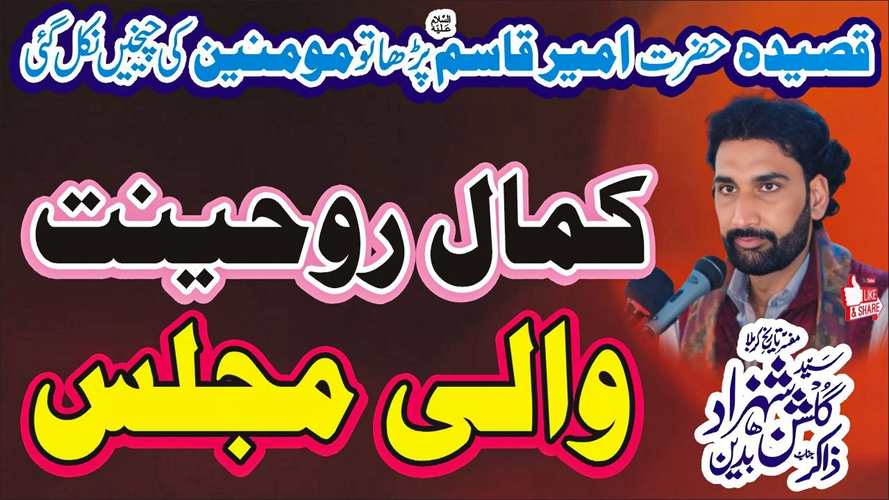 New Majlis 2026 Zakir Syed Gulshan Shahzad Bukhari Majlis 12 February 2026 Nawaz Majalis Network