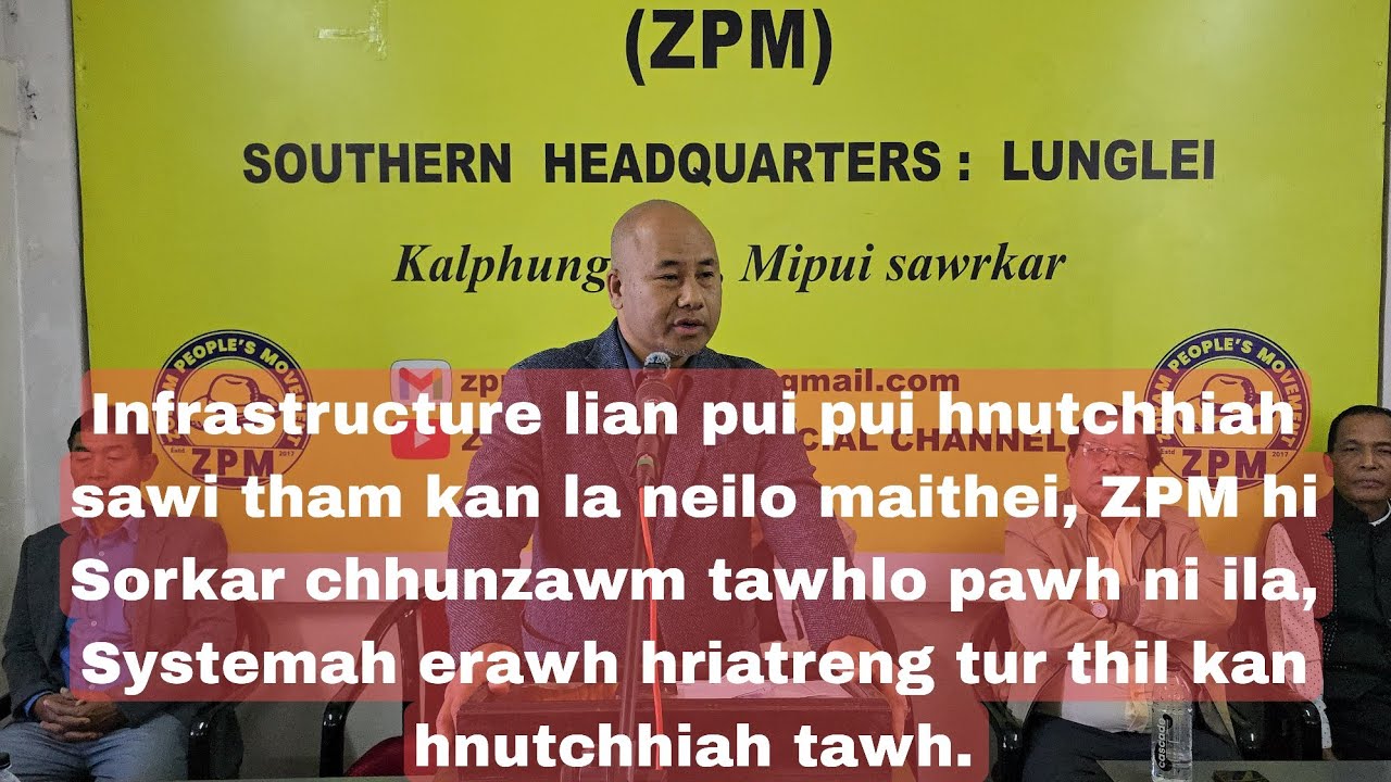 Sorkar tawh miahlo pawh ni i la, Zoram tan hriatreng tawh tur kan hnutchhiah -Lalramliana Papuia MLA