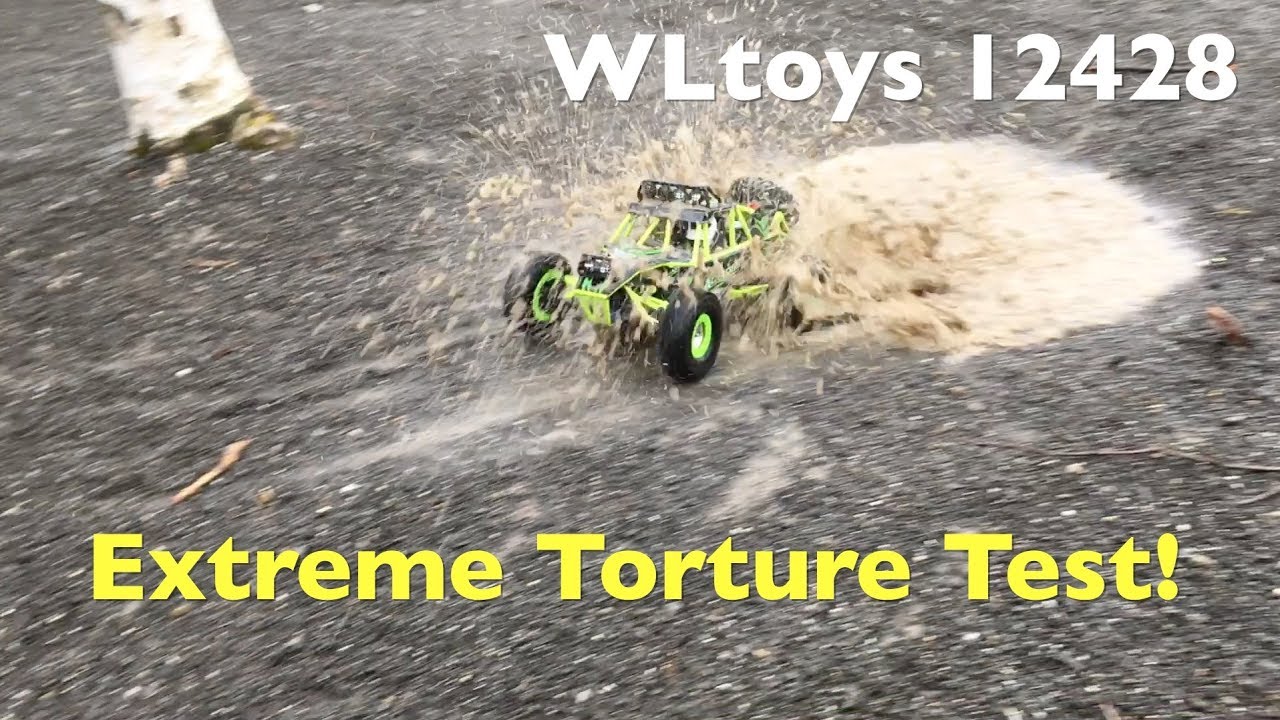 WLtoys 12428 Rock Climber Torture Test And Bash. Magic Blue Smoke!