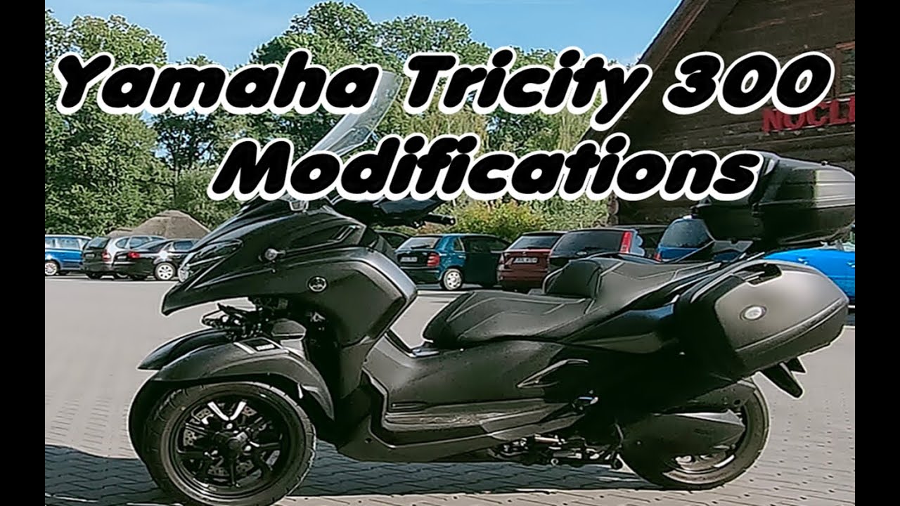 Yamaha Tricity 300 - kufry boczne i inne przer&oacute;bki. Side panniers and other modifications.
