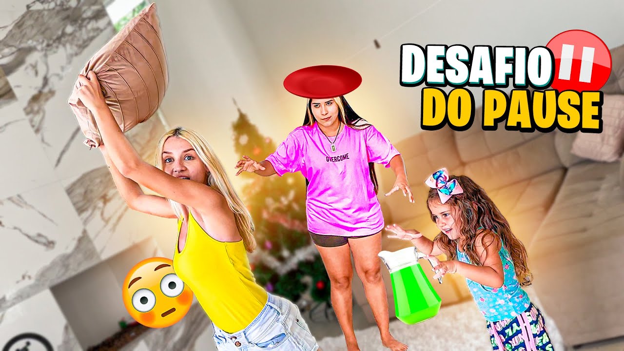 DESAFIO DO PAUSE EXTREMO COM MINHA IRMÃZINHA DE 4 ANOS!