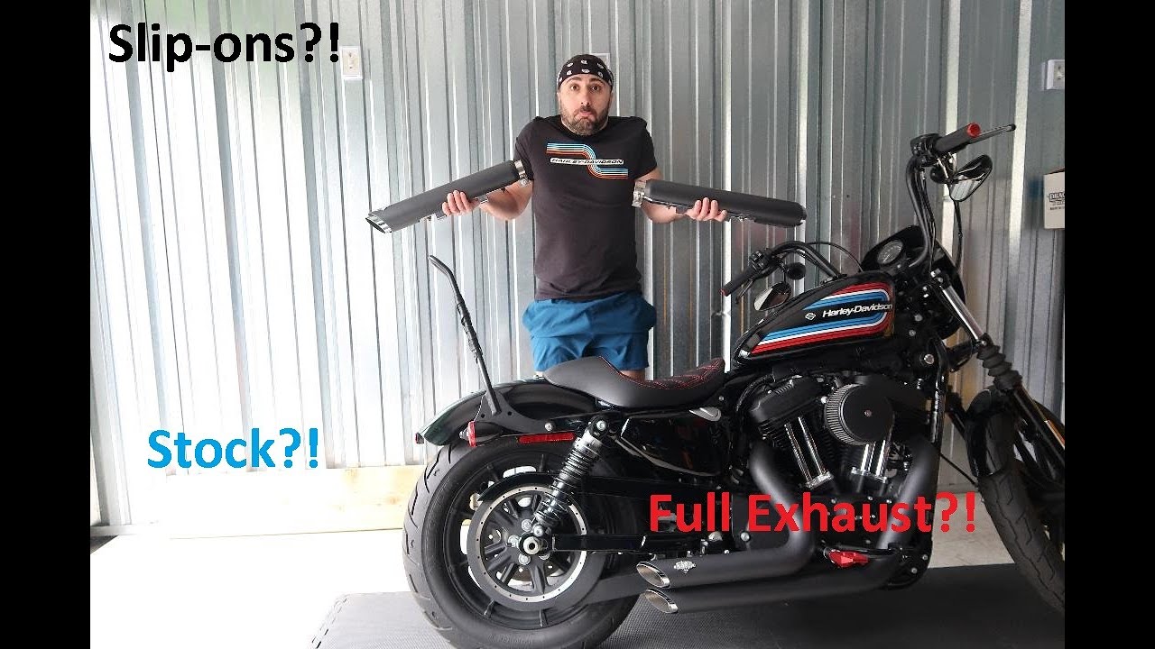 Vance & Hines Shortshots vs Slip-ons! COMPARISON!! Harley Sportster 1200