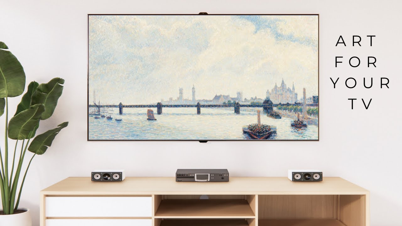 Charing Cross Bridge, London (1890) by Camille Pissarro | Art for TV | TV Screensaver | No Music