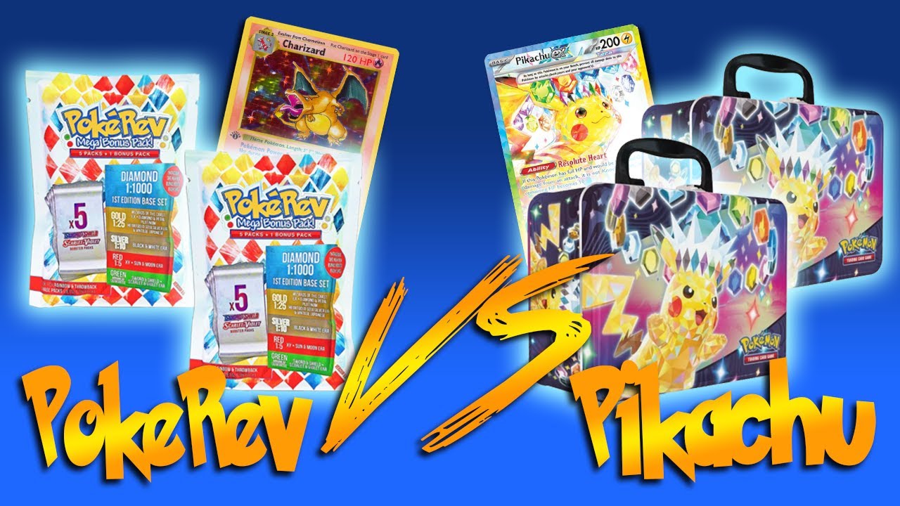 PokeRev 6.0 Mystery Packs vs Pikachu Collector Chests