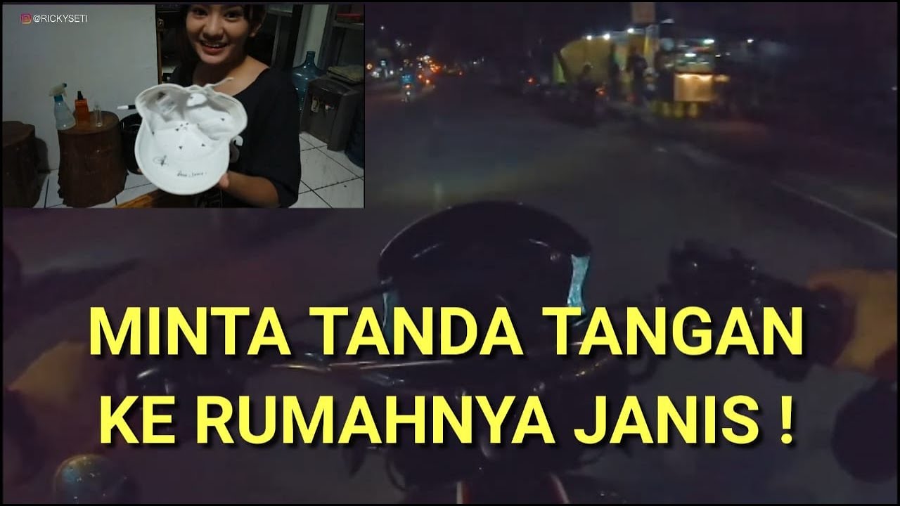 Jalan Malam pake Harley XR1200 Minta Tanda Tangan Janis Aneira