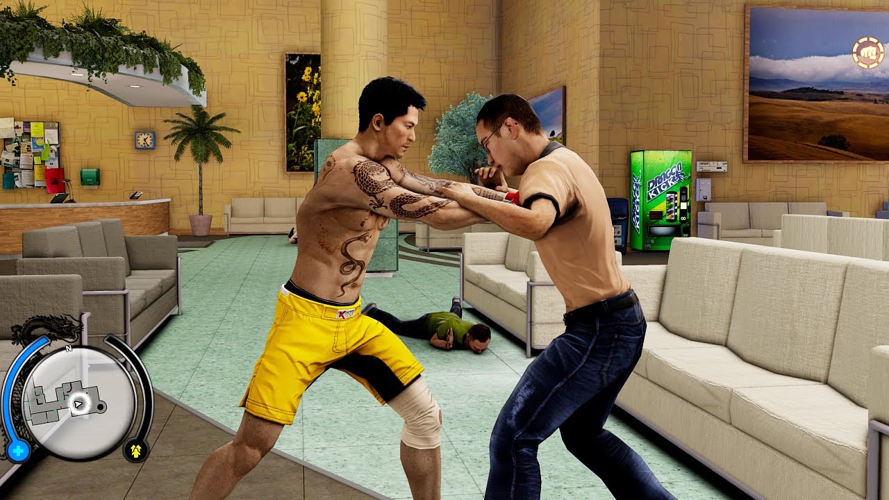 Sleeping Dogs - Free Roam Hospital Rampage & Funny Ragdoll Moments - 4K/60FPS