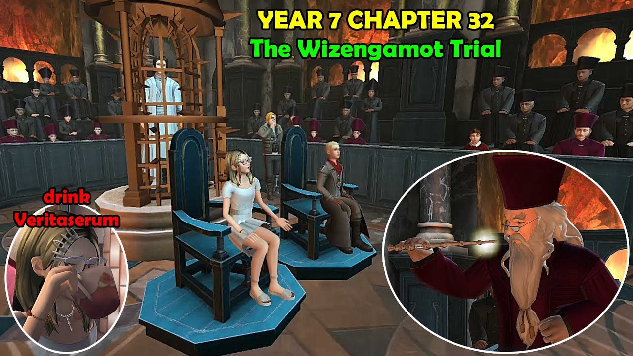 Year 7 Chapter 32 The Wizengamot Trial Harry Potter Hogwarts Mystery