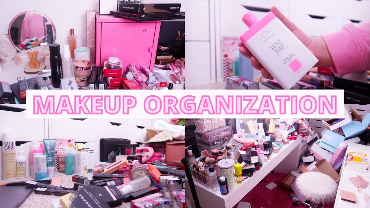 MAKEUP ORGANIZATION! GOING THROUGH MY PR! (FREE MAKEUP) | Paige Koren